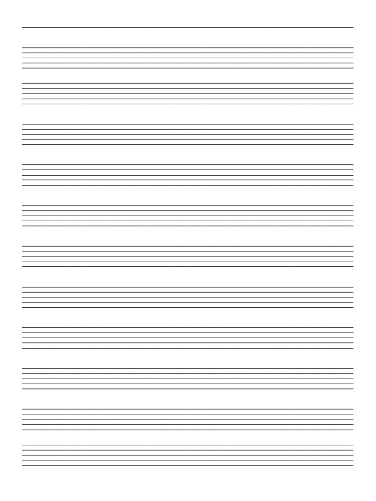 Free Printable Blank Staff Paper Pdf