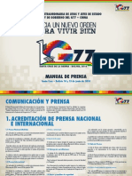 Manual Prensa Cumbre G77 Bolivia