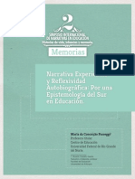 S1-2. Passeggi. Narrativa Experiencia y Reflexividad Autobiográfica. Por Una Epistemología Del Sur en Educación.