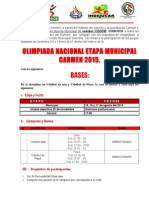 Convocatoria Municipal Olimpiadas 2015