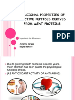 Funcional Properties of Bioctive Peptides Derived From Meat