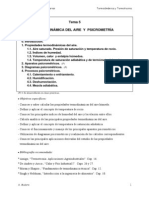 Termodinamica y Psicometria Aire