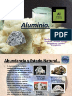 Aluminio: Abundancia, Estados Naturales y Procesos de Producción