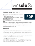 Motion Sensor 105dB Alarm Model Number 2402