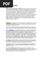 DESARROLLO EMOCIONAL