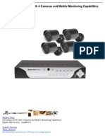 Surveillance DVR With 4 Cameras and Mobile Monitoring Capabilities