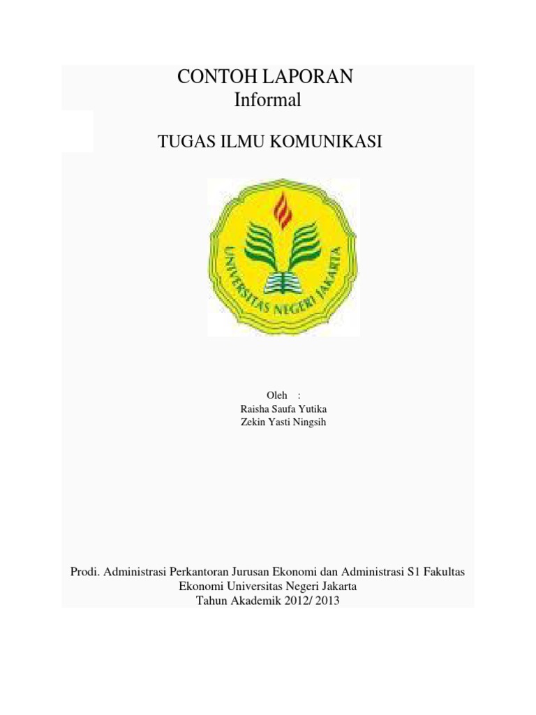 Contoh Laporan Informal