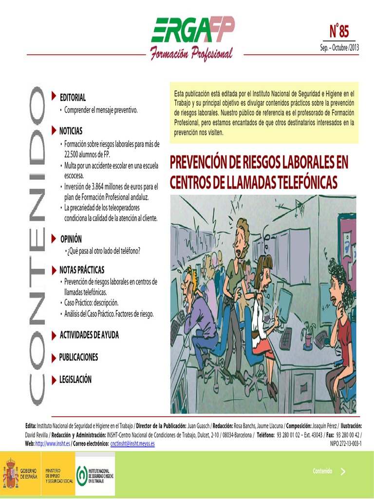 Riesgos Call Center | PDF | Centro de llamadas | Derecho laboral