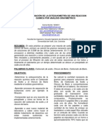 Determinación de La Estequiometría de Una Reaccion Quimica Por Análisis Gravimétrico