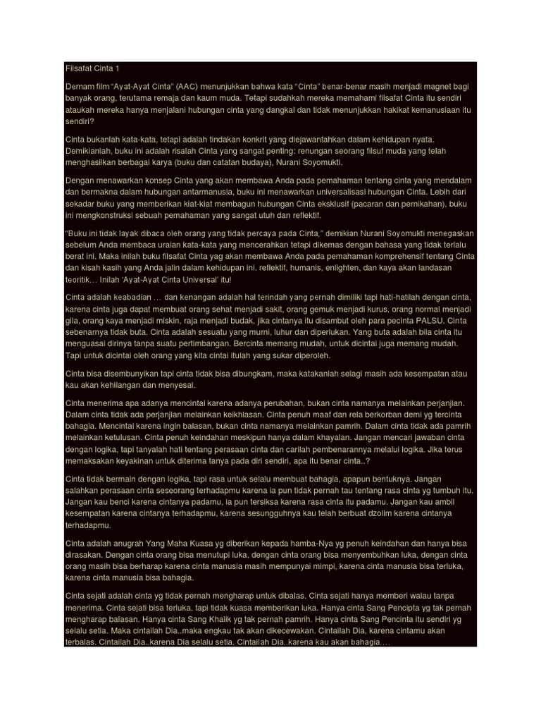 Filsafat Cinta 1