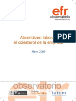 LIBRIO EOI AbsentismoLaboralColesterolEmpresa Mayo 2009