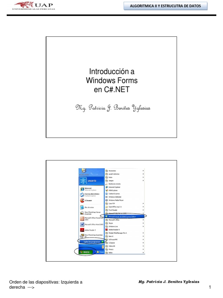 Windows Forms | PDF | Ventana (informática) | Software