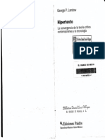 Landow, George P. - Hipertexto. La Convergencia de La Teoría Crítica Contemporánea y La Tecnología