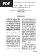 Download Detection of Optic Disk in Retinal Images - A Comparison by International Journal on Computer Science and Engineering SN22557131 doc pdf