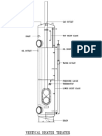 Vertical Heater Treater Drawing