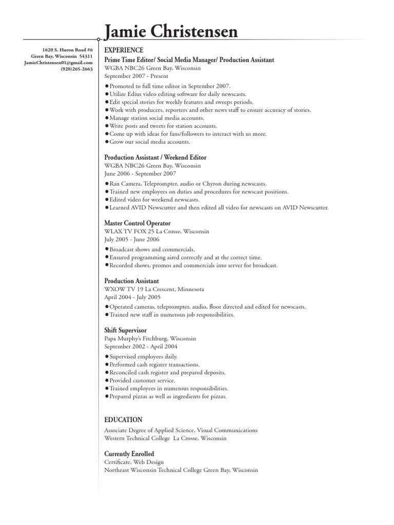 Resume Only | PDF
