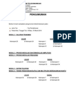 PENGUMUMAN Pekan 4