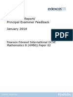 Examiners' Report/ Principal Examiner Feedback January 2014