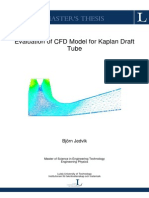 Evaluation of CFD Model For Kaplan Draft Tube
