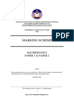 Pmr Trial 2012 Math a SBP