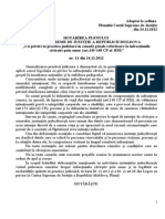 Hotarirea Nr. 11 Din 24.12.12 Cu Privire La Practica Judiciara in Cauzele Penale Referitor La Infractiunile Savirsite Prin Omor