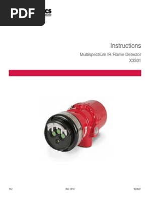 Multispectrum Ir Flame Detector X3301 Detronics Manual Relay Switch