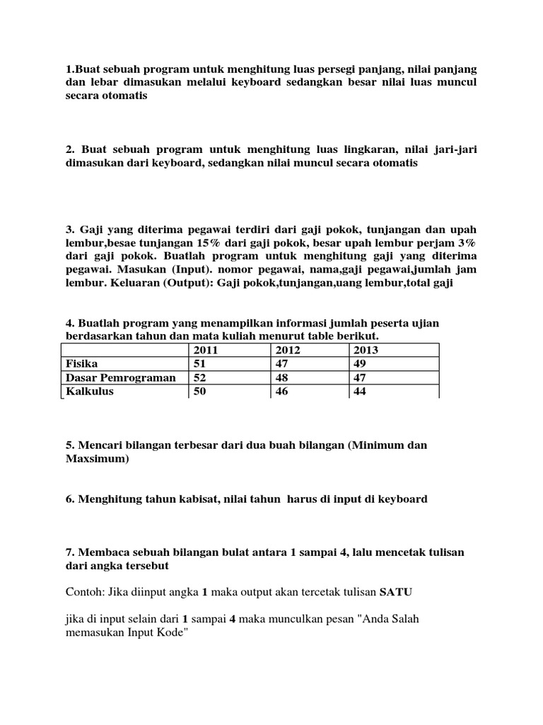 Uas Praktek Pemrograman | PDF