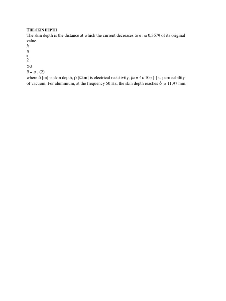 SKIN Depth | PDF