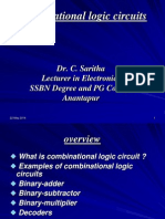 Combinational Logic Circuits: Dr. C. Saritha Lecturer in Electronics SSBN Degree and PG College Anantapur