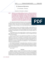 Consejería de Educación, Formación Y Empleo: Omunidad Utónoma