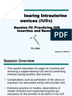 Copper-Bearing Intrauterine Devices (Iuds) : Session Iv: Practicing Iud Insertion and Removal