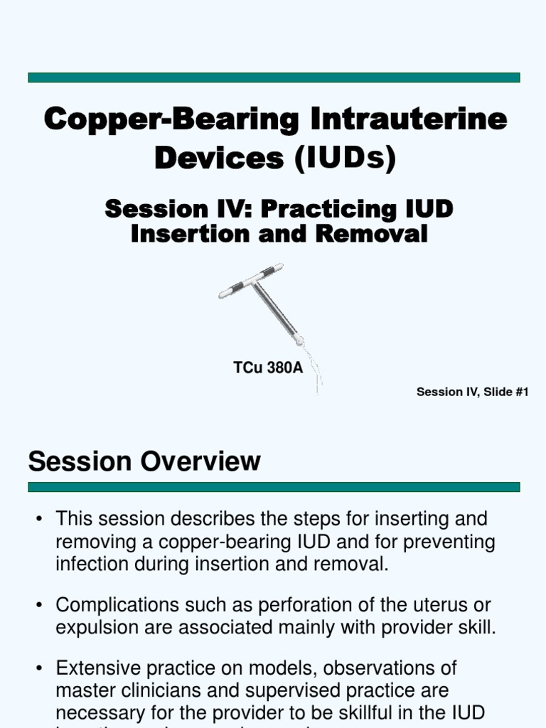 Copper IUD Insertion and Removal Guide | PDF | Uterus | Vagina