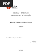 Psicologia Do Ensino e Da Aprendizagem-linguagem- Final