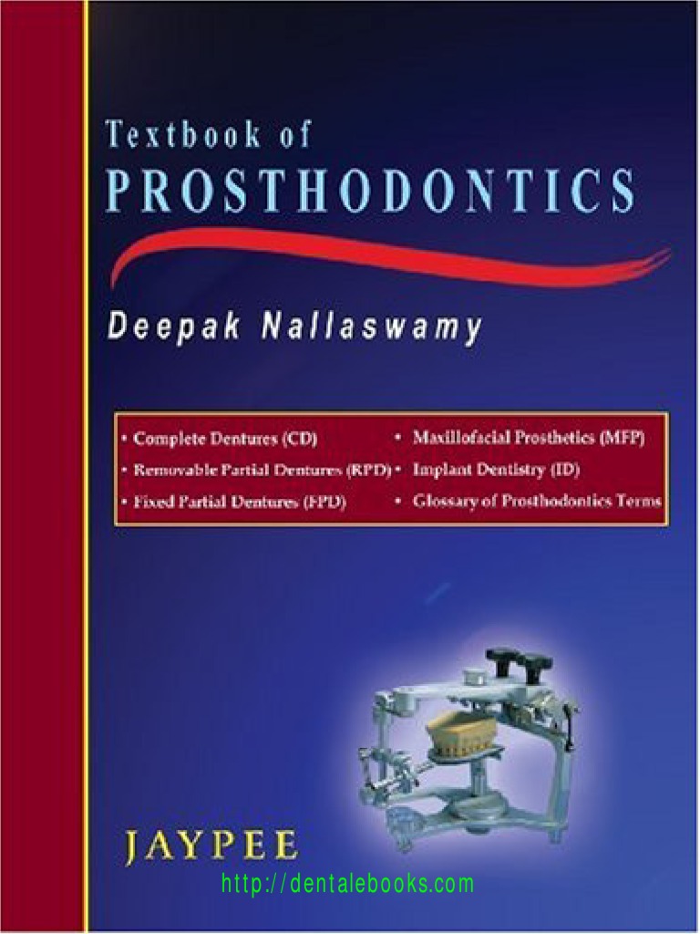 Textbook of Prosthodontics PDF Dentures Dental Implant