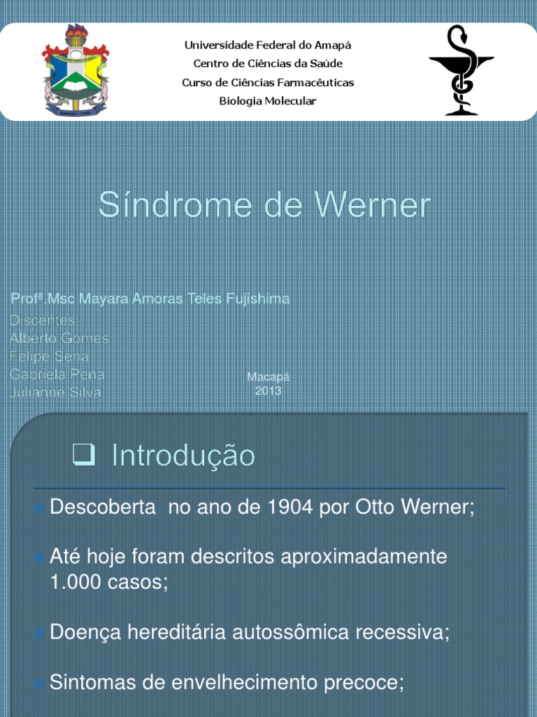 Síndrome de Werner | PDF | DNA | Mutação