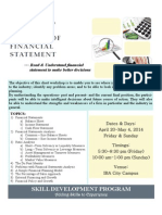 Analysis of Financial Statement: Skill Development Program