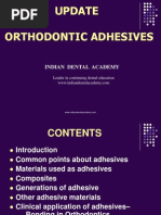Orthodontic Adhesives / orthodontic courses by Indian dental academy 	