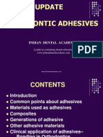 Orthodontic Adhesives / Orthodontic Courses by Indian Dental Academy