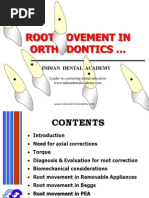 Root Movement in Orthodontics / orthodontic courses by Indian dental academy 	