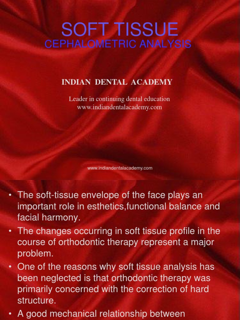 Soft Tissue Cephalometric Analysis Guide | PDF | Dentistry | Lip