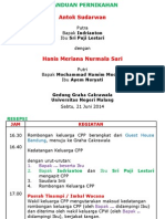 Contoh Panduan Acara Resepsi Pernikahan