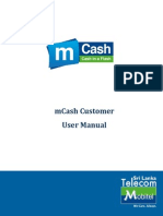 Mcash Customer User Manual: Mobitel (PVT) Ltd. 0