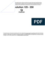 Piaggio X9 250evo Owners Manual