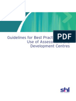 Best Practice For Assessment and Development Centres