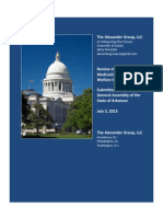 Arkansas Report From Alexander Group On That State's Public Welfare System