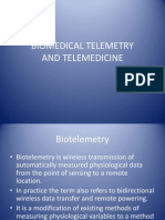 Biomedical Telemetry and Telemedicine