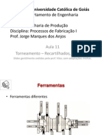 Torneamento - ferramentas especiais