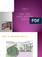 Unit 4 KMC 1093 Basic Helping Skills