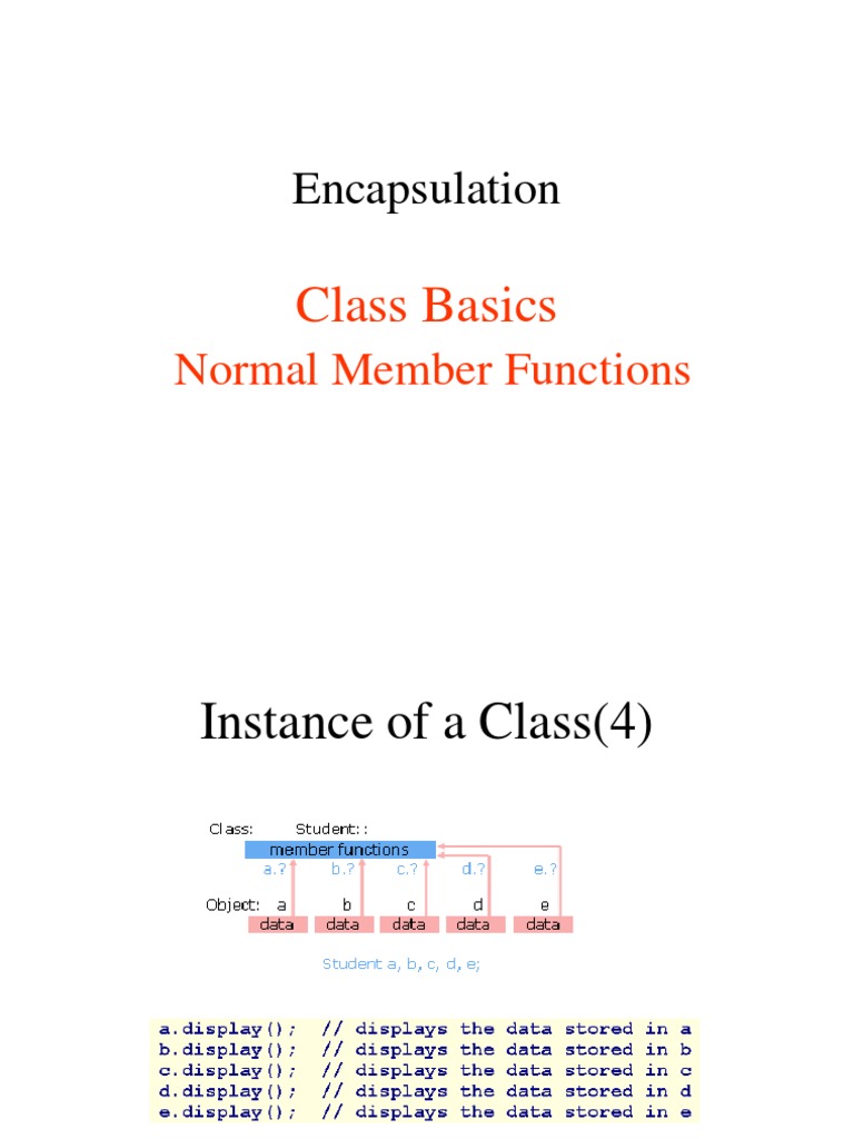 Class Encapsulation Guide | PDF