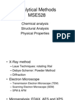 Analytical Methods MSE528